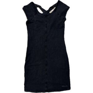 Billabong Designers Closet Black Cross Back Mini Dress Womens Medium